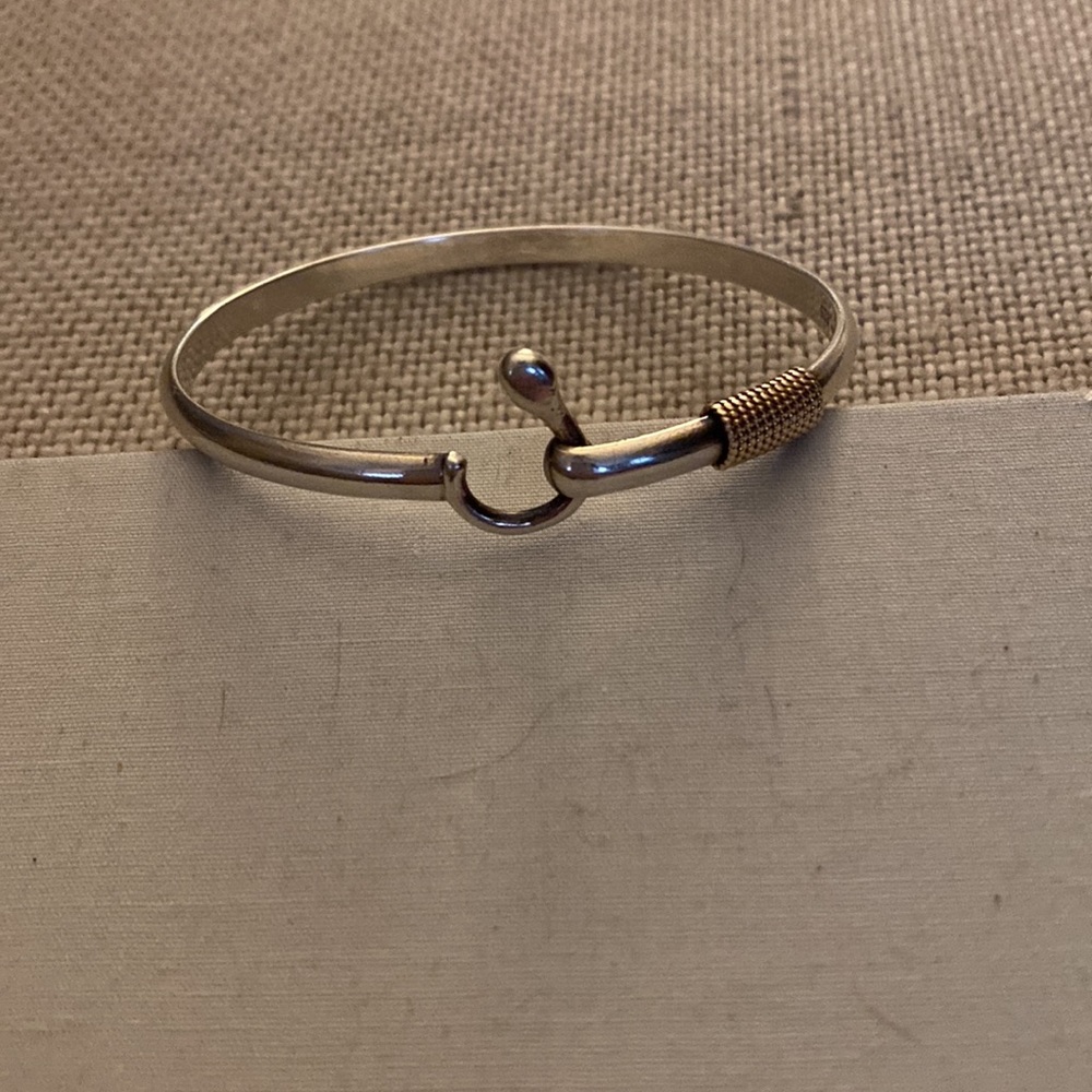 Sterling and Gold Hook Bracelet St. John Virgin Islands